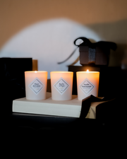Trio petites bougies parfumées