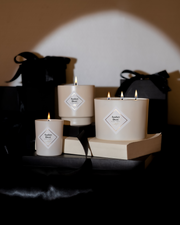 Trio bougies parfumées Ambre Doré
