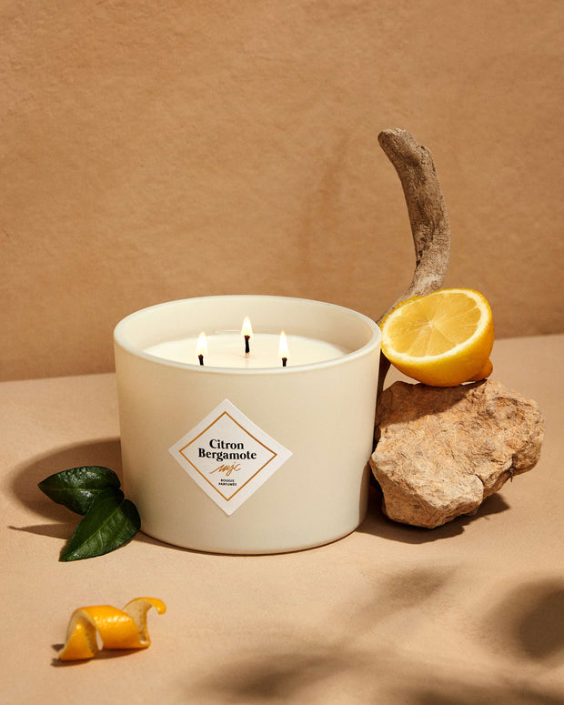 Grande bougie Citron Bergamote