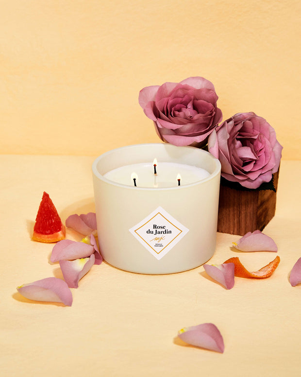 Grande bougie Rose du Jardin