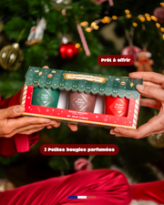 Coffret trio bougies de Noël