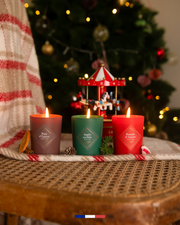 Coffret trio bougies de Noël