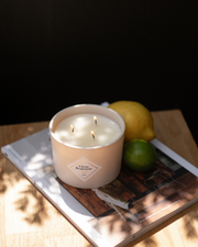 Duo grande bougie et bouquet parfumés