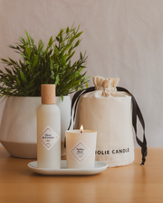 Duo petite bougie et spray parfumés