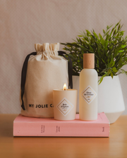 Duo petite bougie et spray parfumés