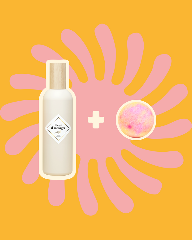 Brume Fleur d'Oranger et boule de bain Merci Handy