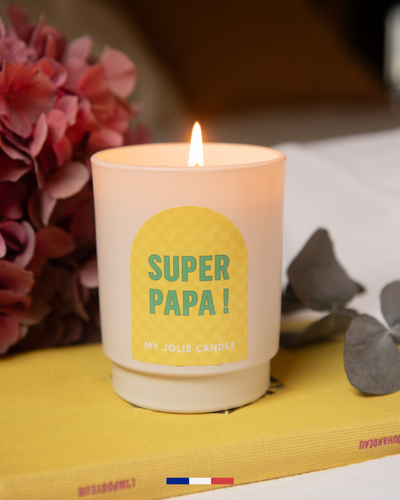 Bougie parfumée "Super Papa !" - Amazon