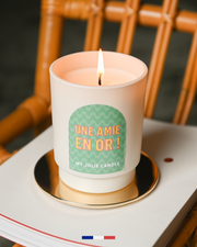 Bougie parfumée "Une amie en or" - Amazon