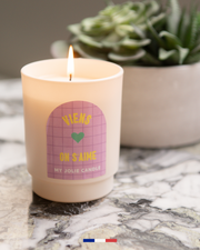 Bougie parfumée "Viens on s'aime" - Amazon