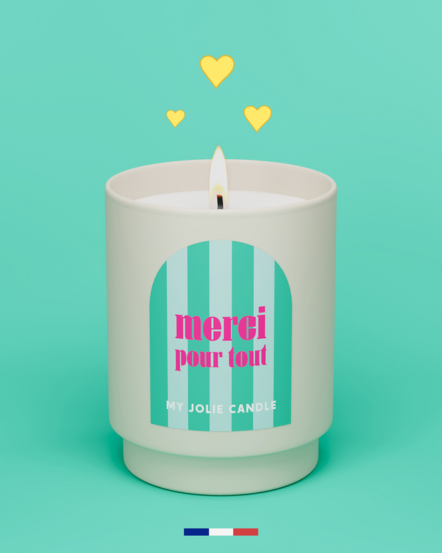 Bougie parfumée "Merci pour tout" - Amazon