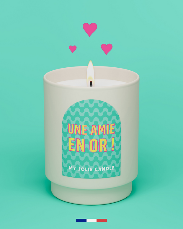 Bougie parfumée "Une amie en or" - Amazon