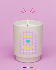 Bougie parfumée "Viens on s'aime" - Amazon