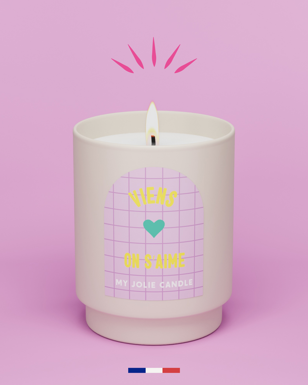Bougie parfumée "Viens on s'aime" - Amazon