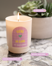 Bougie parfumée "Viens on s'aime" - Amazon