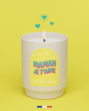 Bougie parfumée "Maman je t'aime" - Amazon