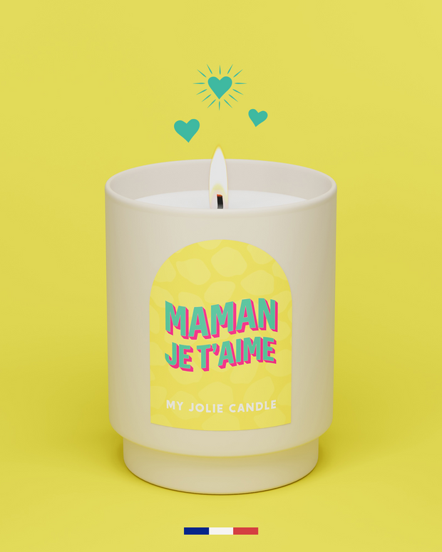 Bougie parfumée "Maman je t'aime" - Amazon