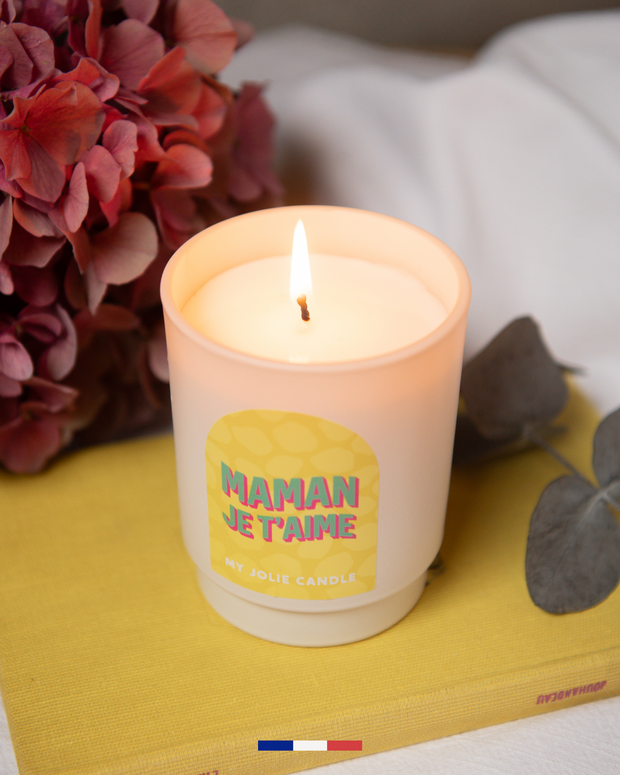 Bougie parfumée "Maman je t'aime" - Amazon