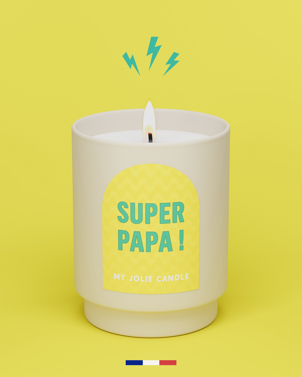 Bougie parfumée "Super Papa !" - Amazon