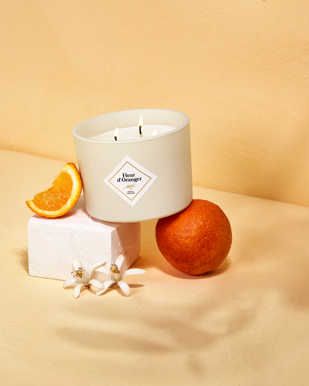 Grande bougie Fleur d'Oranger