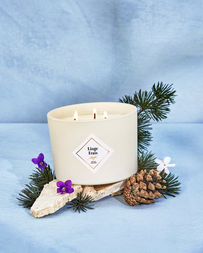 Grande bougie Linge Frais