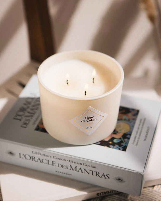 Grande bougie Fleur de Coton