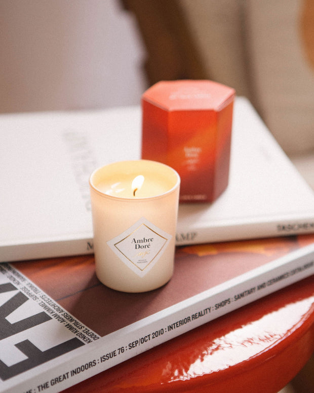 Petite bougie Ambre Doré