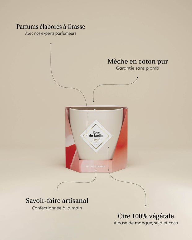 Bougie Rose du Jardin